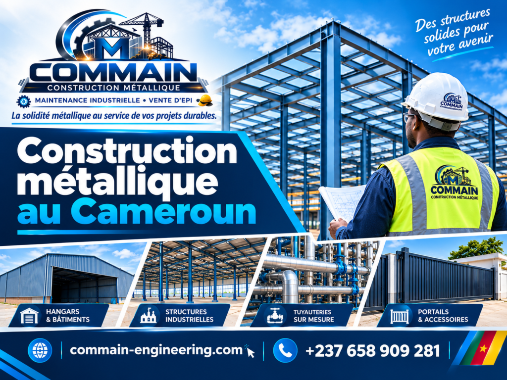 🏗️ Construction métallique au Cameroun : avantages et conseils pour réussir votre projet industriel